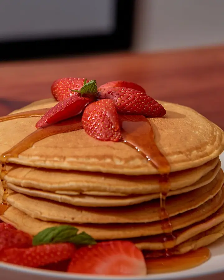 Strawberry pancakes